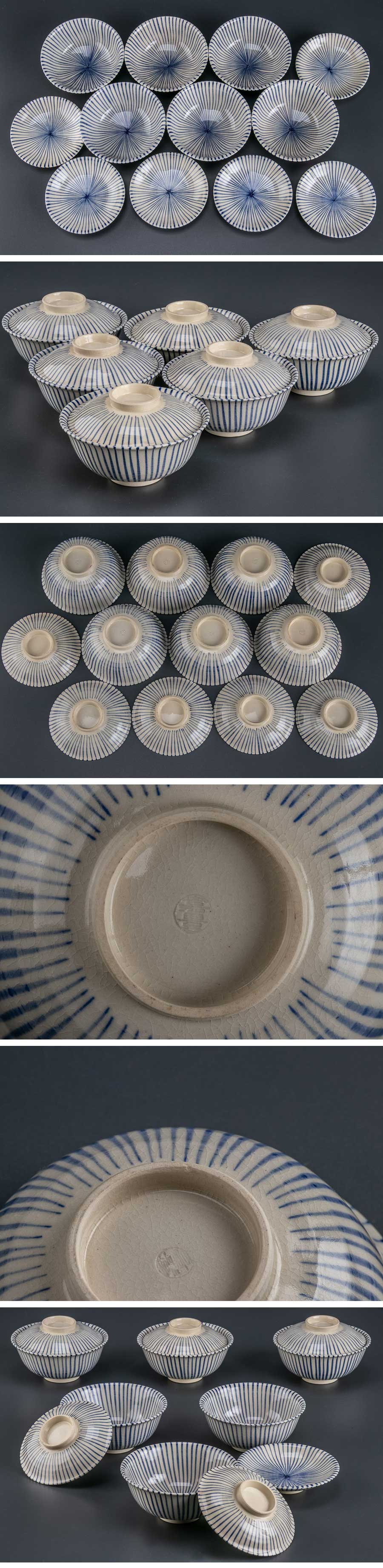 鉢□平安 萬珠堂製 砂高台 赤絵鷺花唐草紋丸鉢 古美術 骨董品□