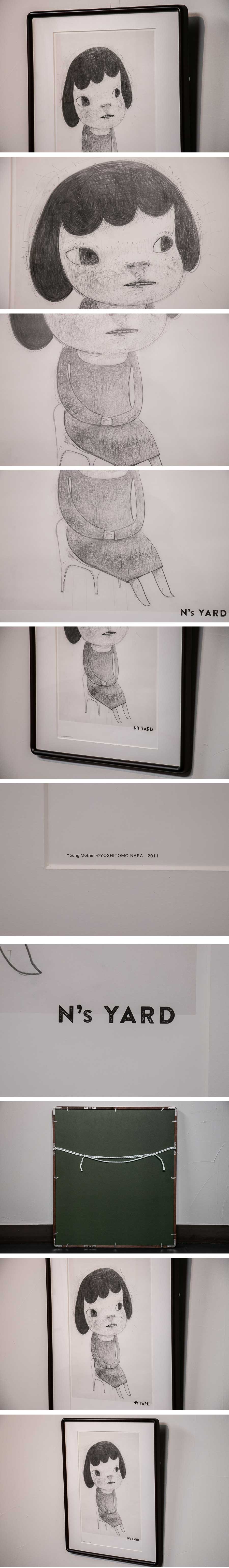 最終販売『奈良美智 （ならよしとも） アートポスター ガラス板 額装 S550 』 絵画 インテリア 芸術 美術 現代アート カフェ ギャラリー その他